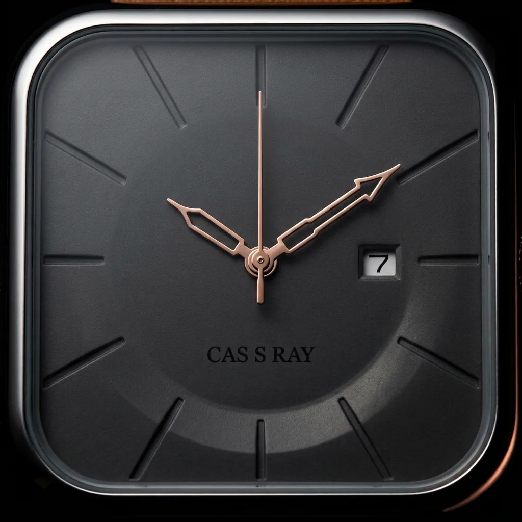 Cassray Brown & Silver — dial detail