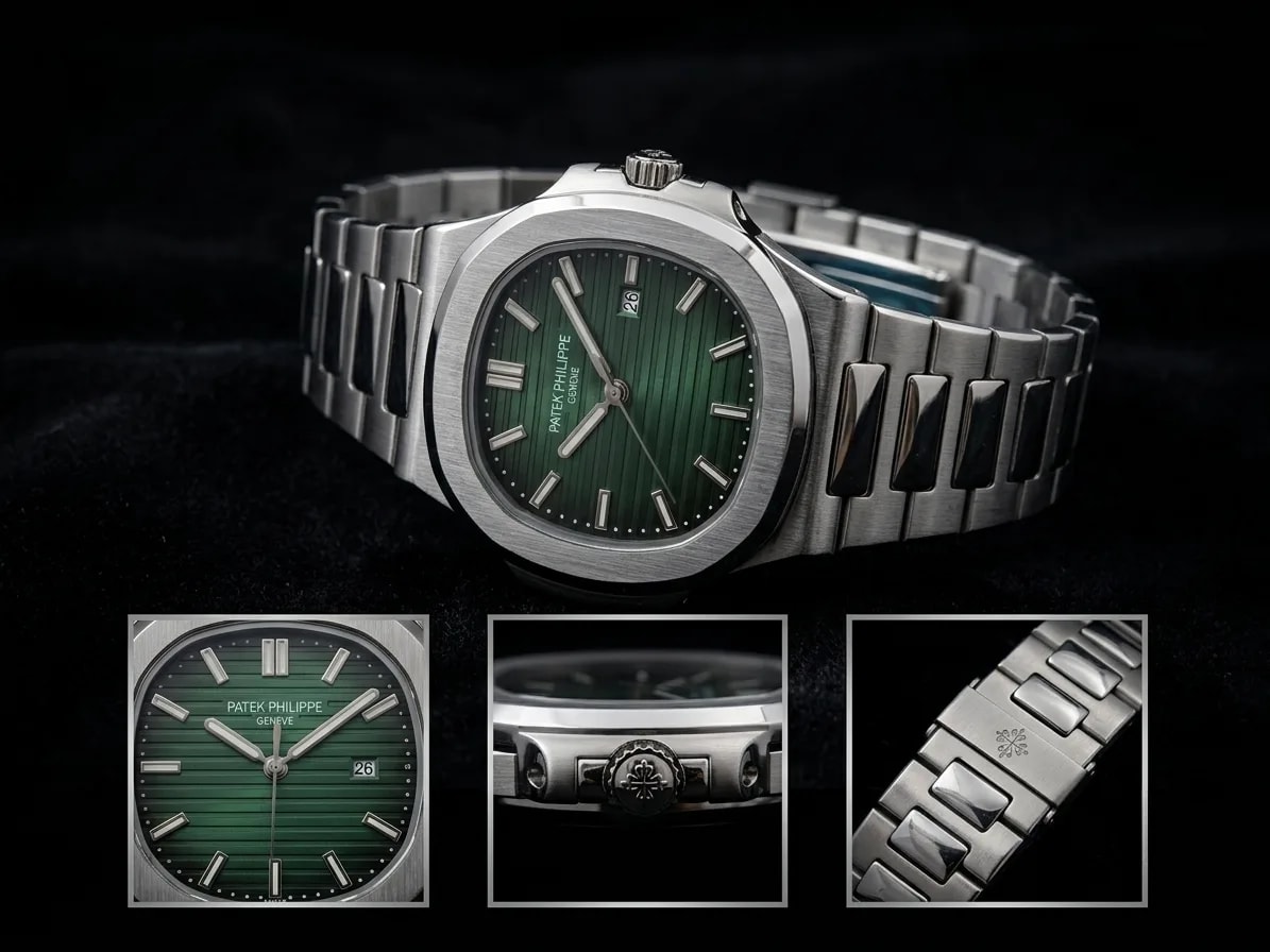 Patek Nautilus Khaki Green — full presentation