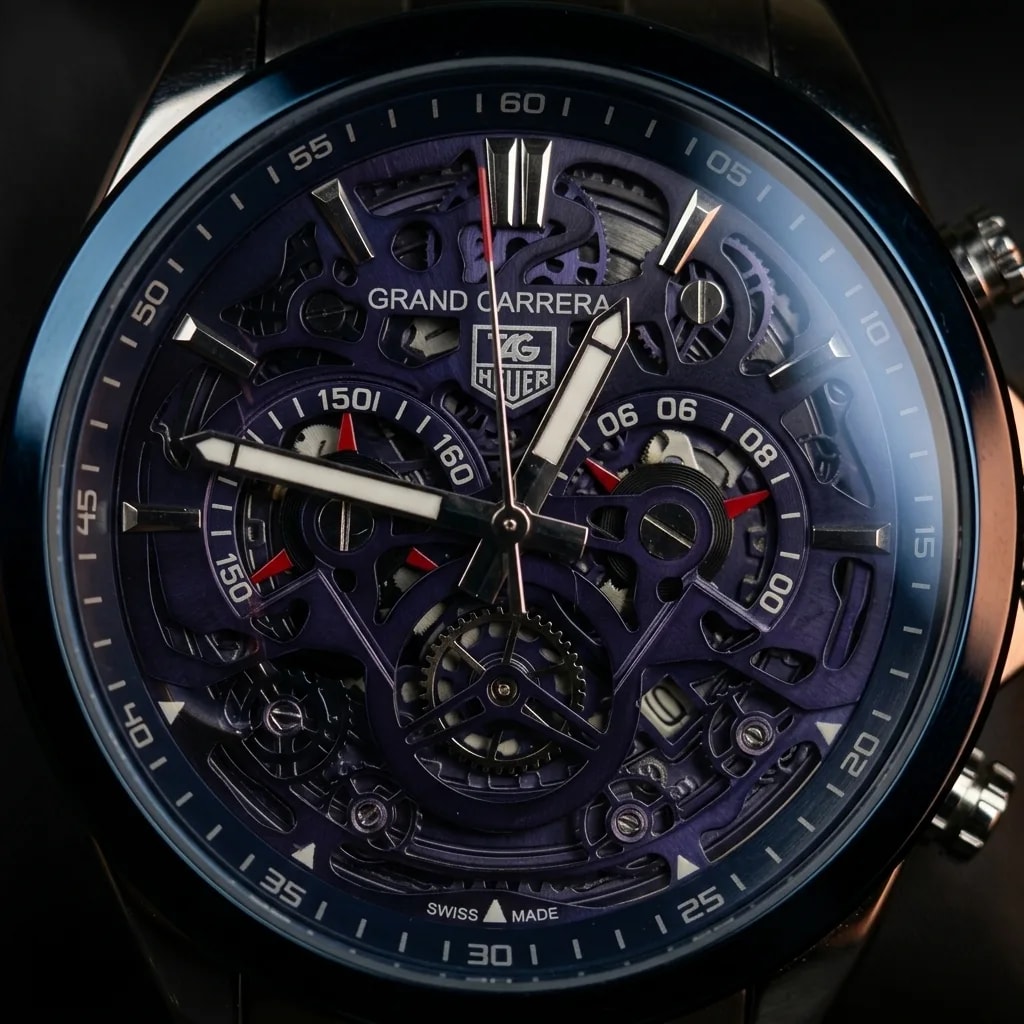 Grand Carrera Silver — dial detail