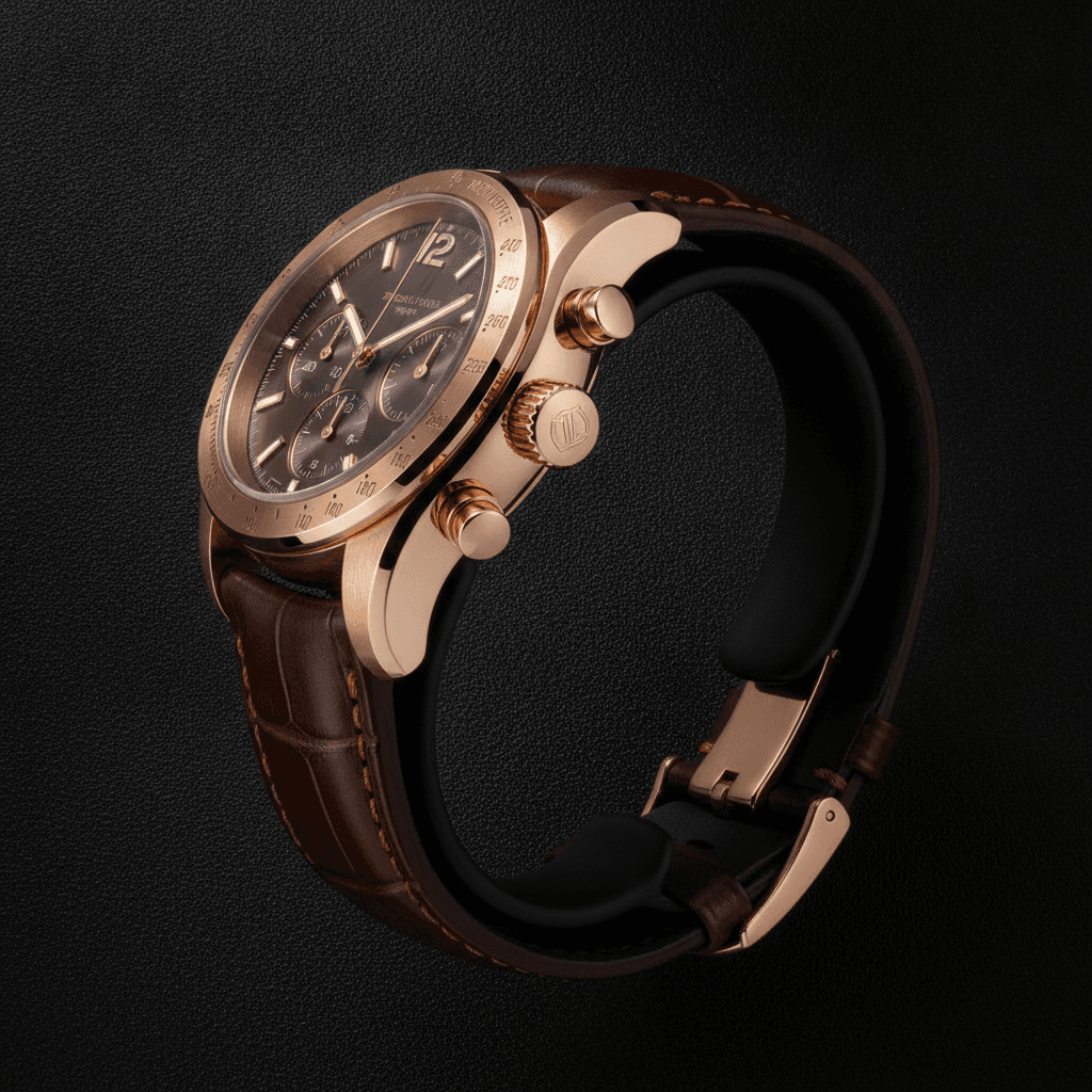 MS TICKS watch composition in low light